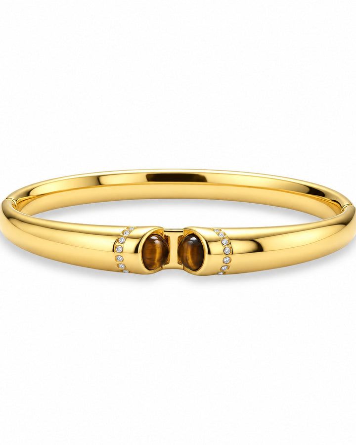 Ocre Tiger's Eye Bangle — Amaurine