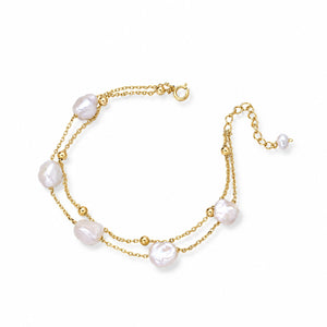Nacre Baroque Pearl Bracelet — Amaurine