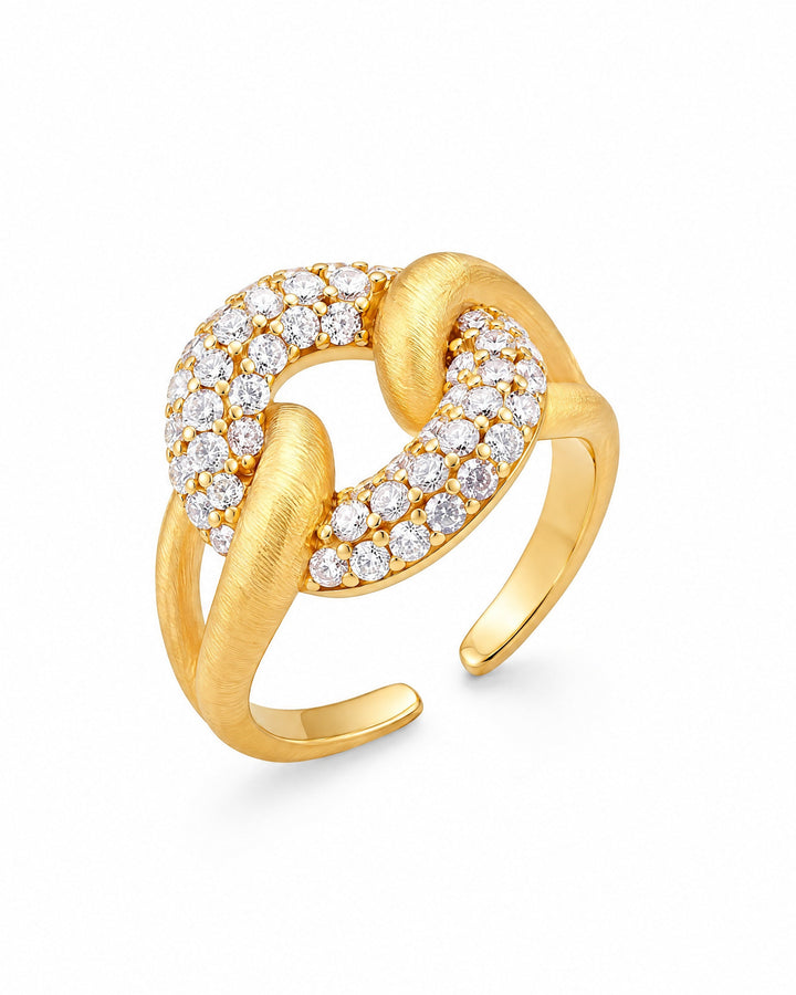 Agrafe Pavé Ring — Amaurine