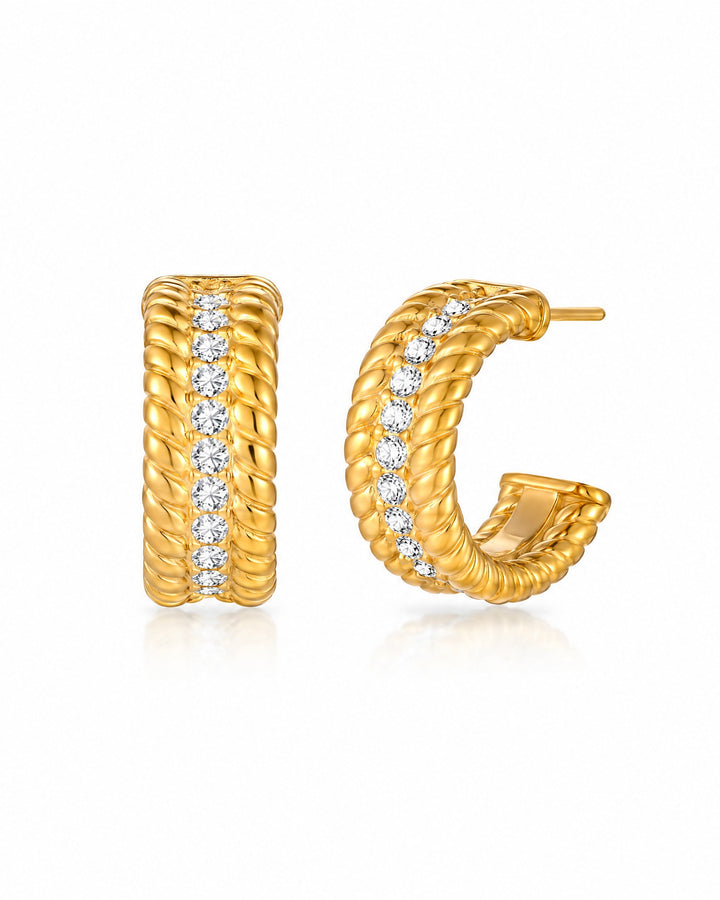 Chenal Pavé Hoops — Amaurine
