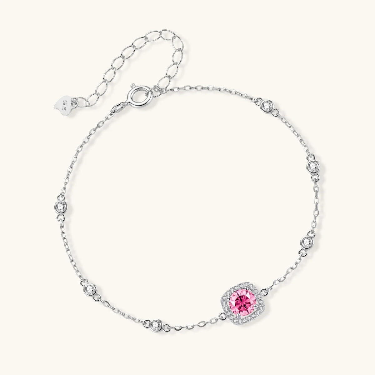 Blush Dreams Moissanite Bracelet — Amaurine (view 2)