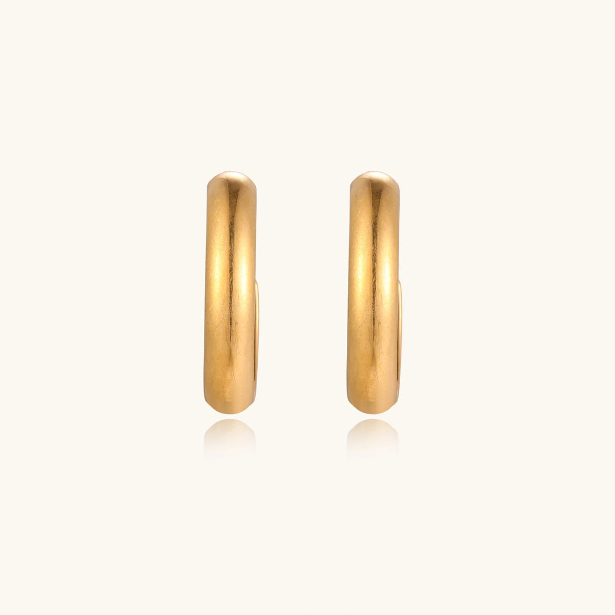 Golden Hour Hoops — Gold-plated steel — Amaurine (view 3)