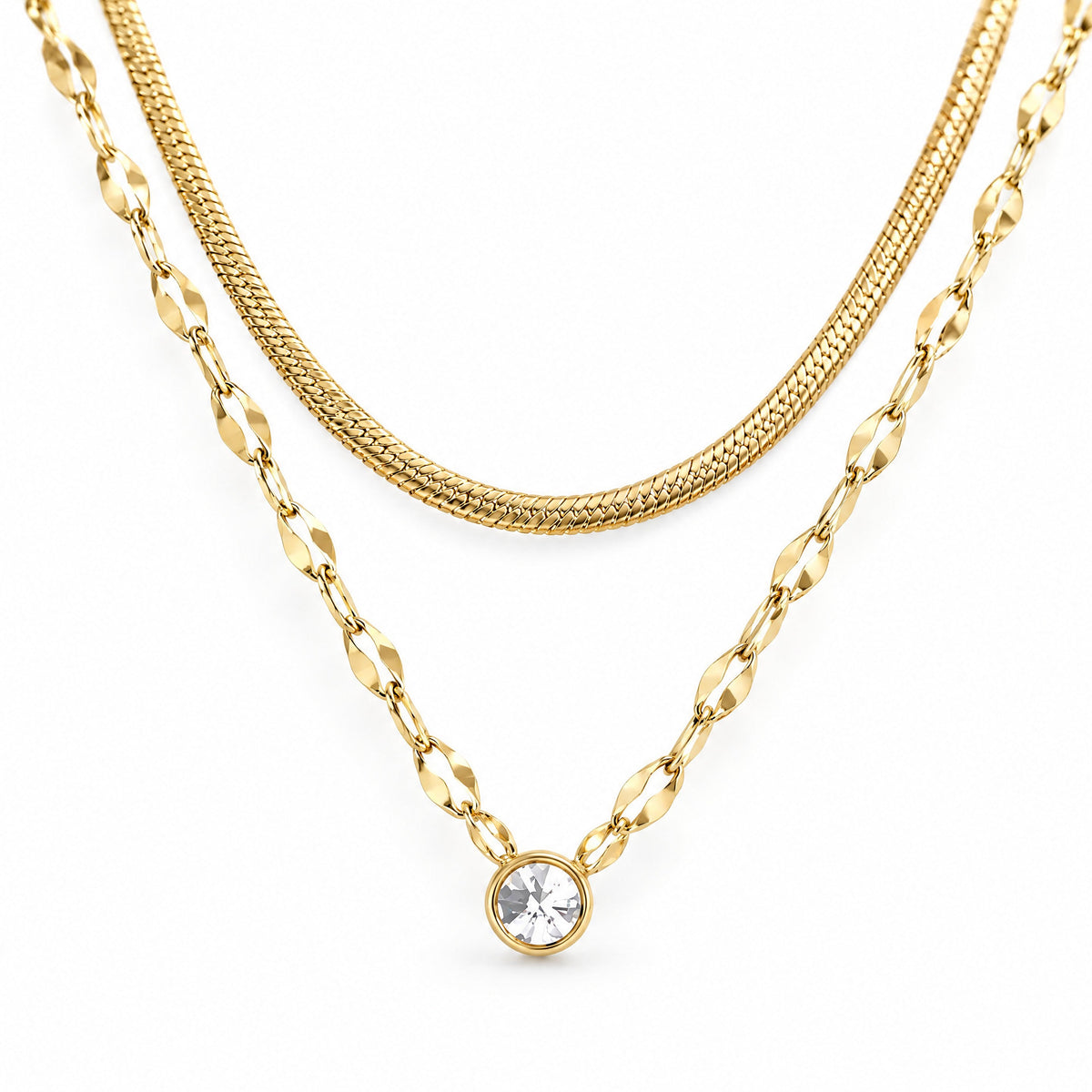 Accord Two-Chain Necklace — Amaurine