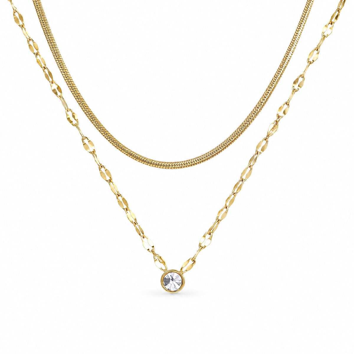 Accord Two-Chain Necklace — Amaurine