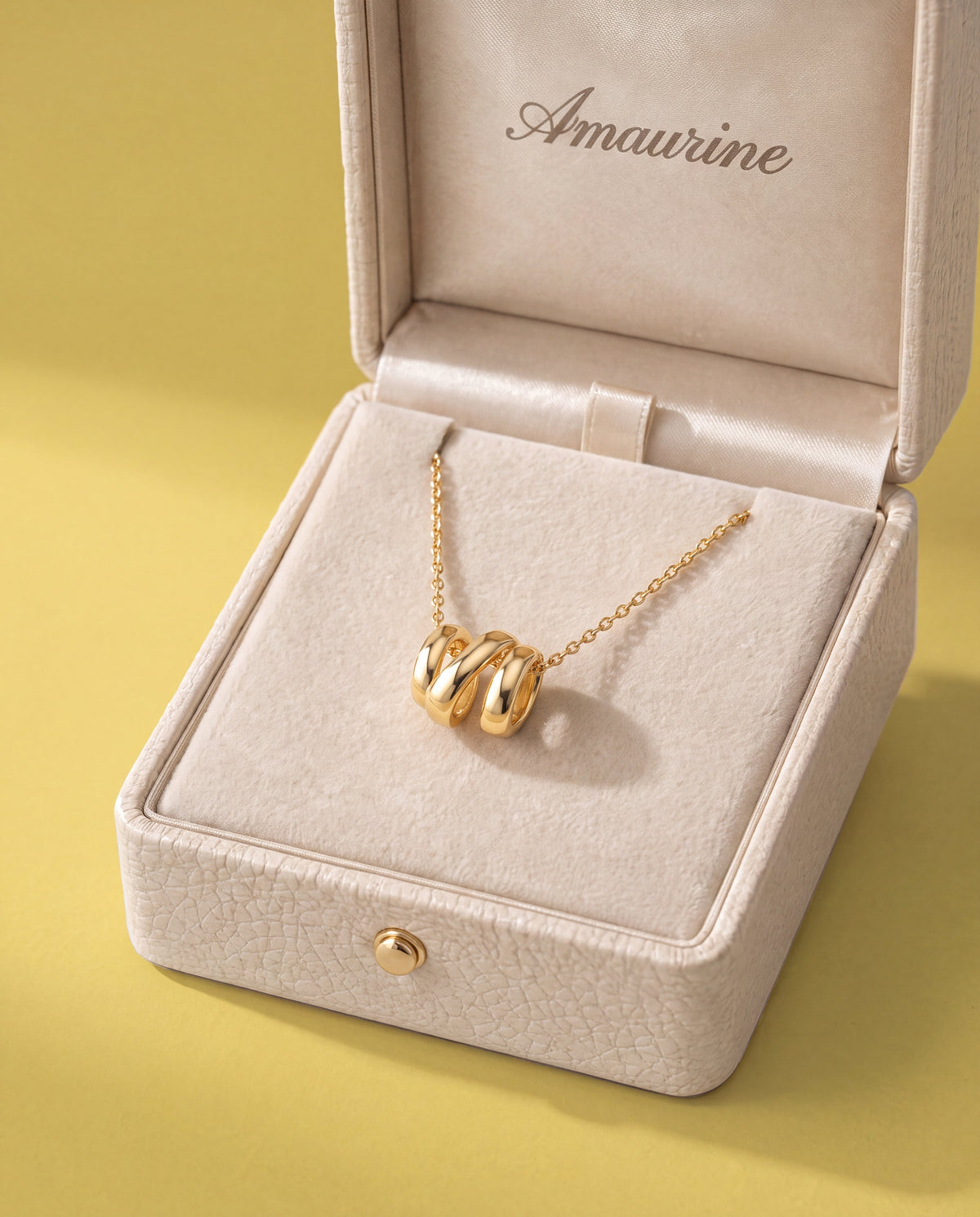Chiffre N Necklace — presentation box