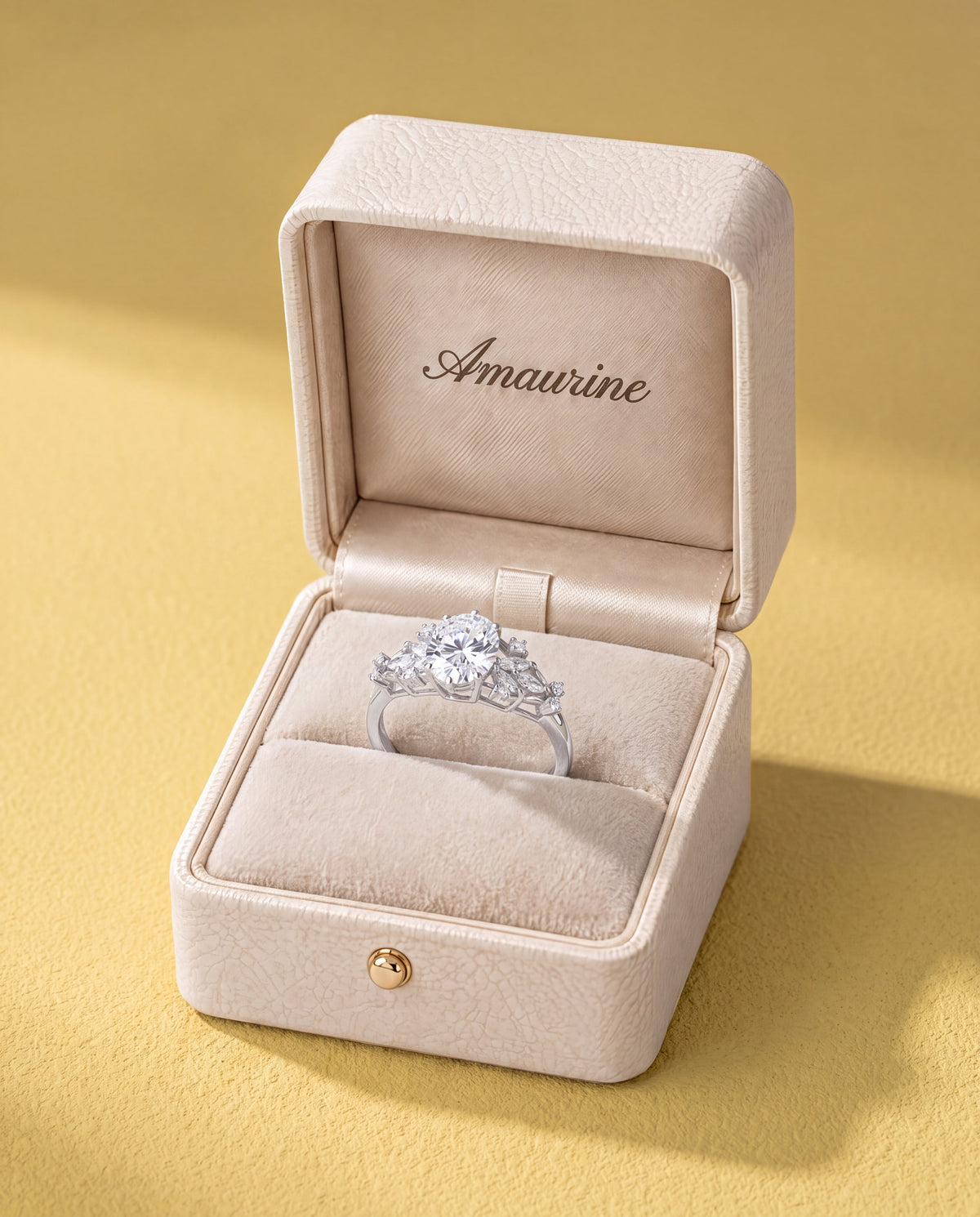Feuillage Oval Ring — presentation box