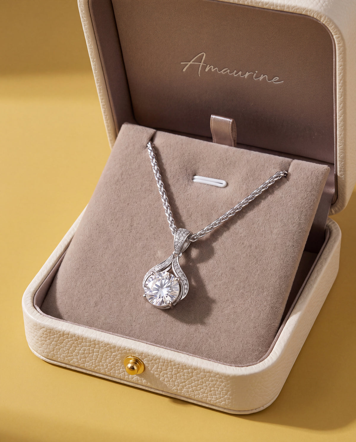 Ondine Teardrop Necklace — presentation box