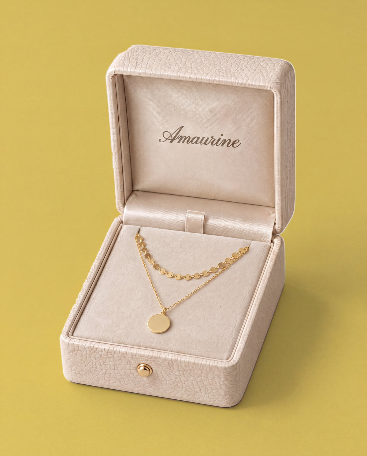 Pastille Layered Necklace — presentation box