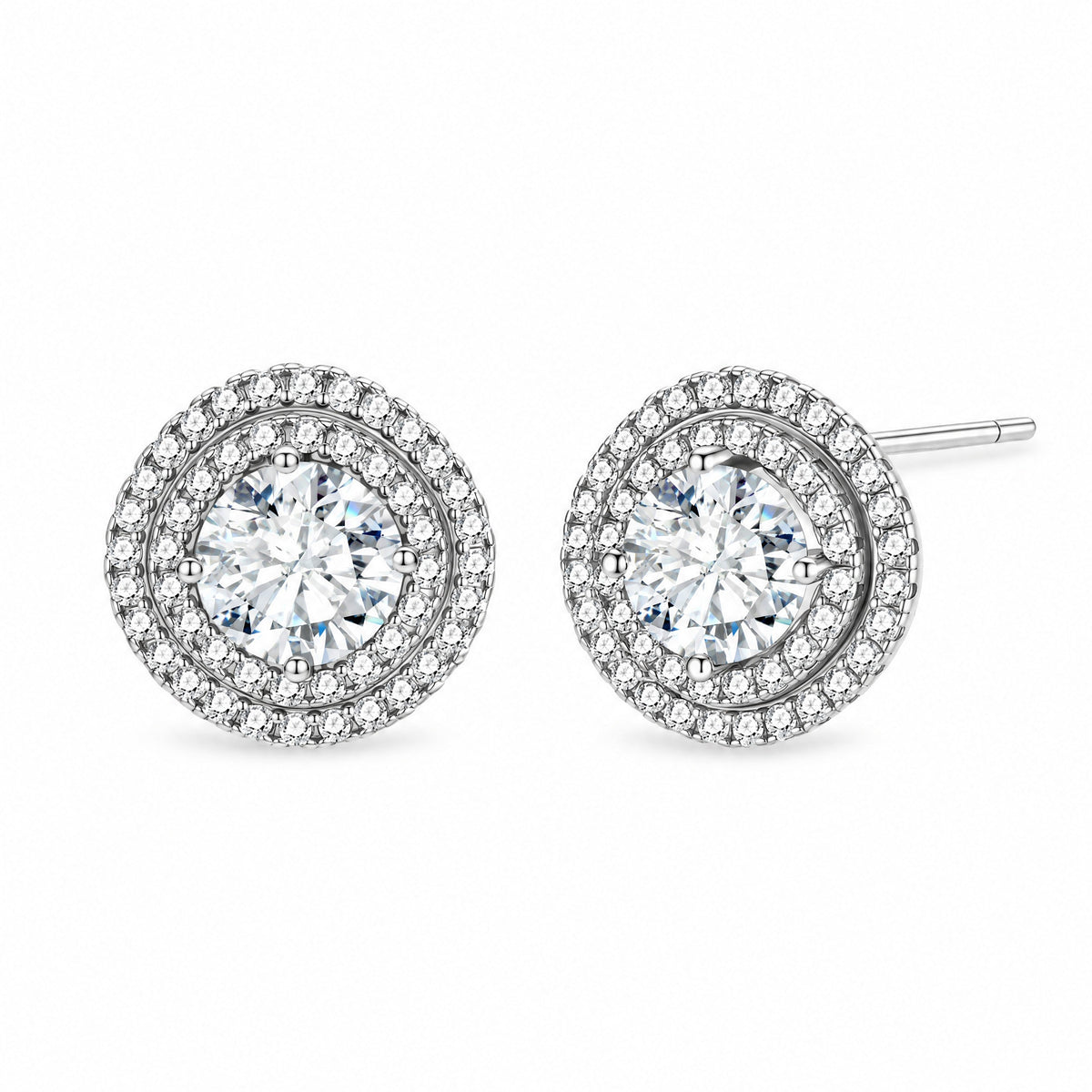 Auréole Double Halo Studs — Amaurine