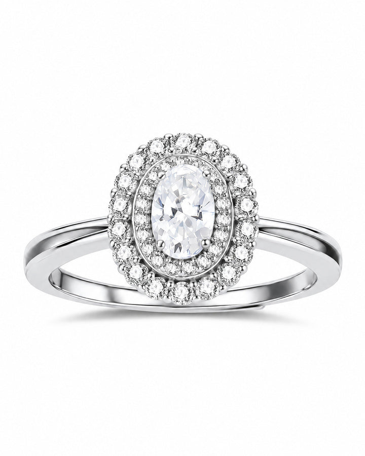 Rêverie Double Halo Ring — Amaurine