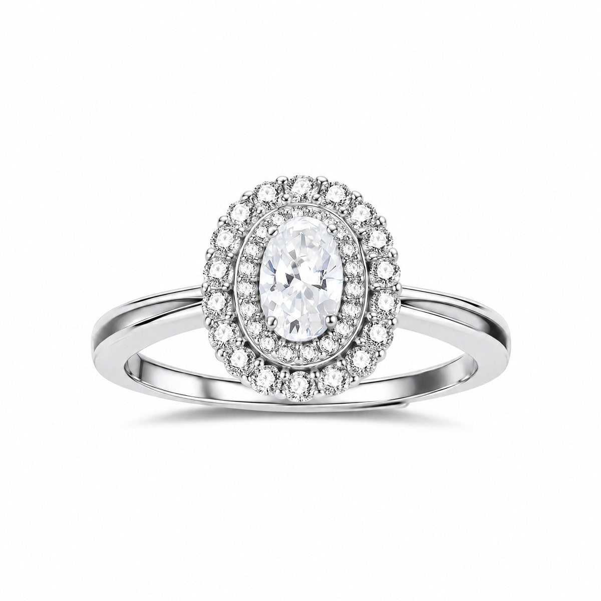 Rêverie Double Halo Ring — Amaurine