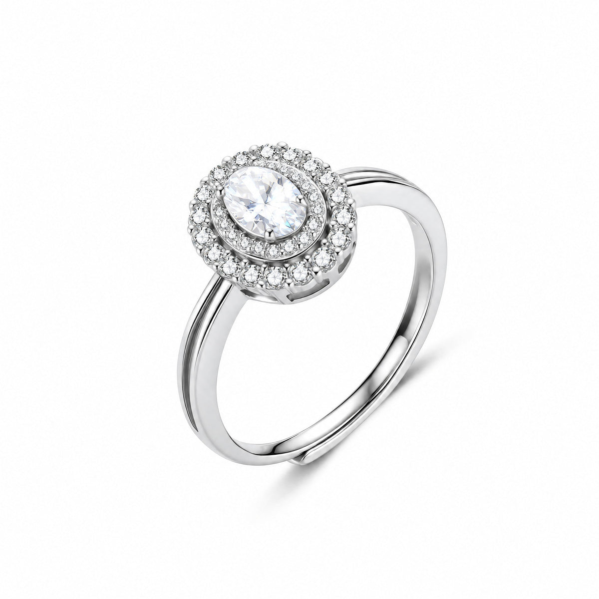 Rêverie Double Halo Ring — Amaurine