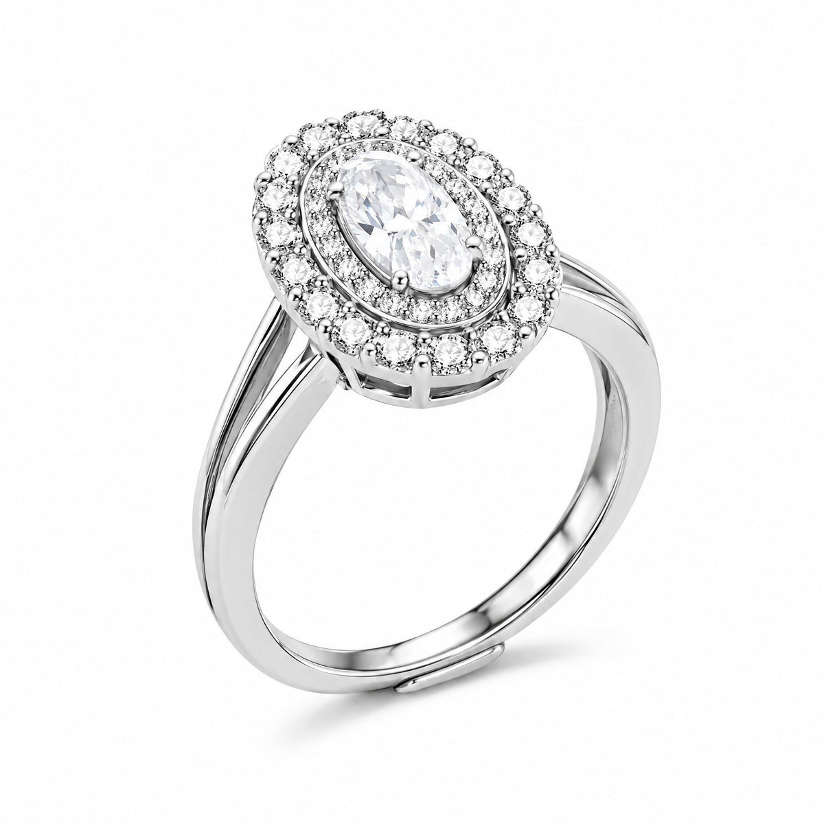 Rêverie Double Halo Ring — Amaurine