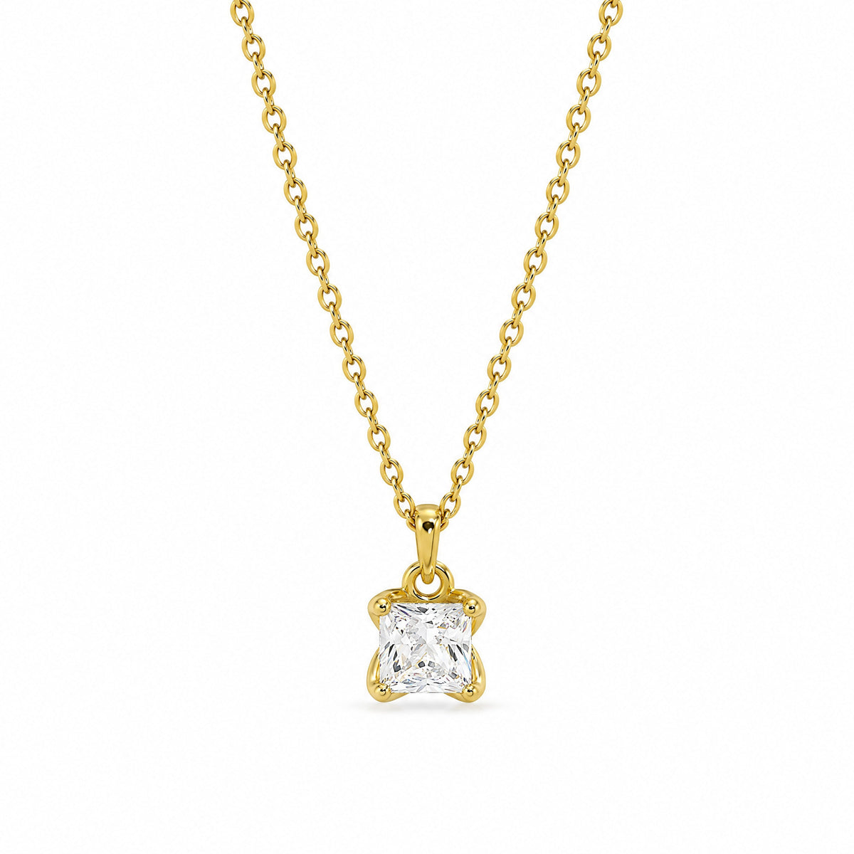 Facette Solitaire Necklace — Amaurine