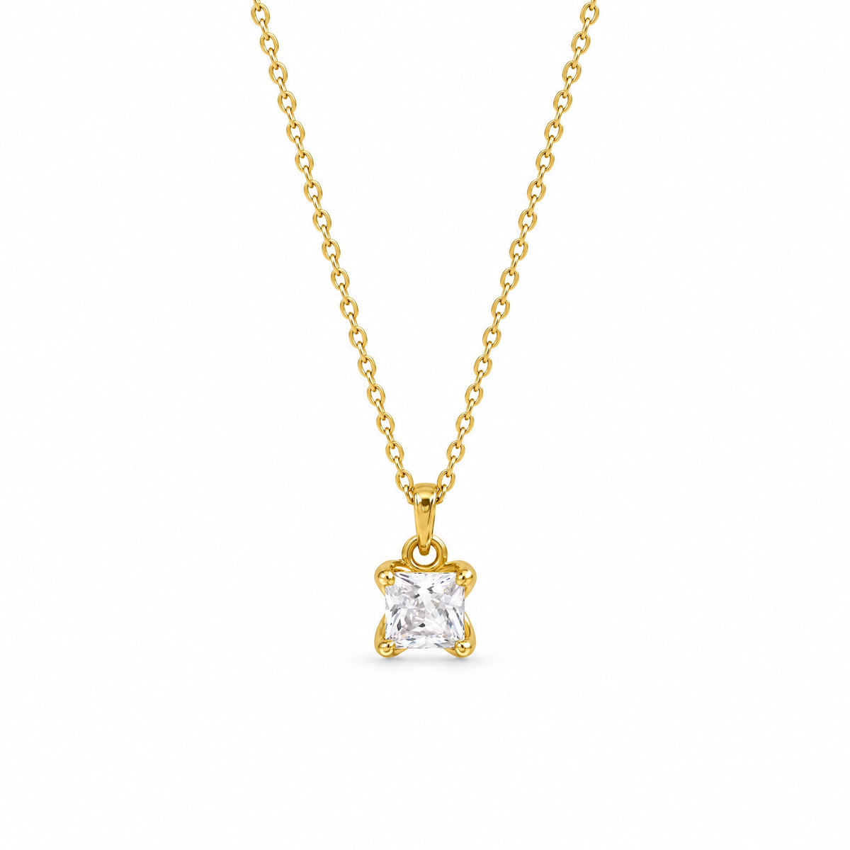 Facette Solitaire Necklace — Amaurine
