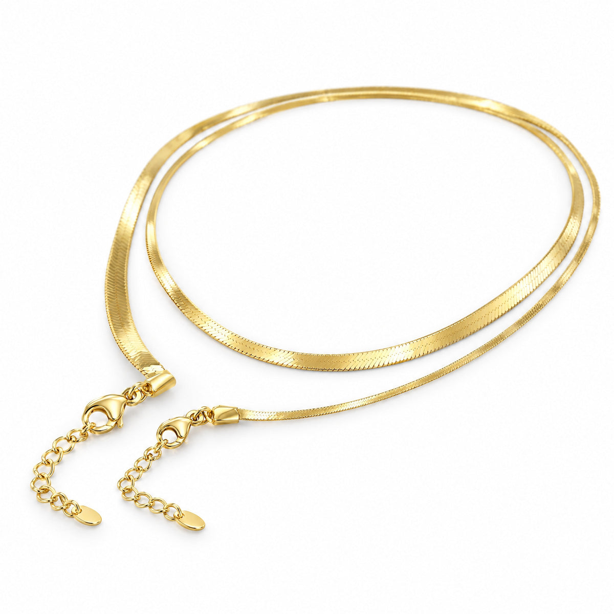 Ruban Double Chain Necklace — Amaurine