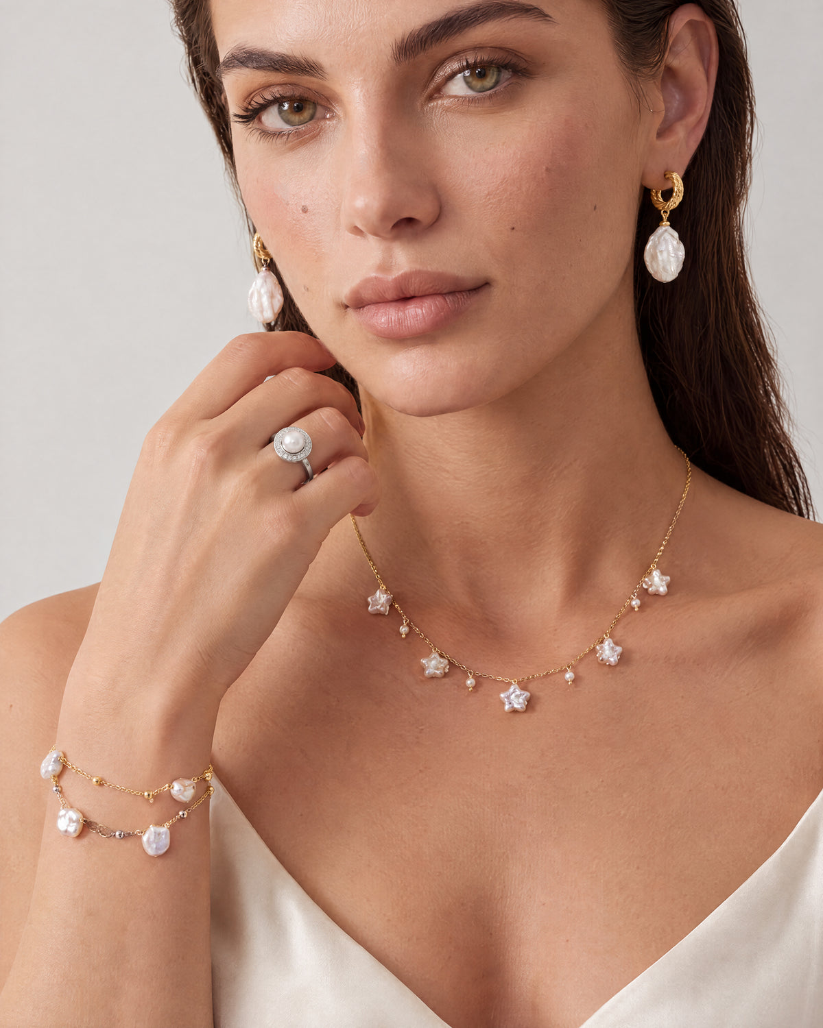 Nacre Baroque Pearl Bracelet — Amaurine