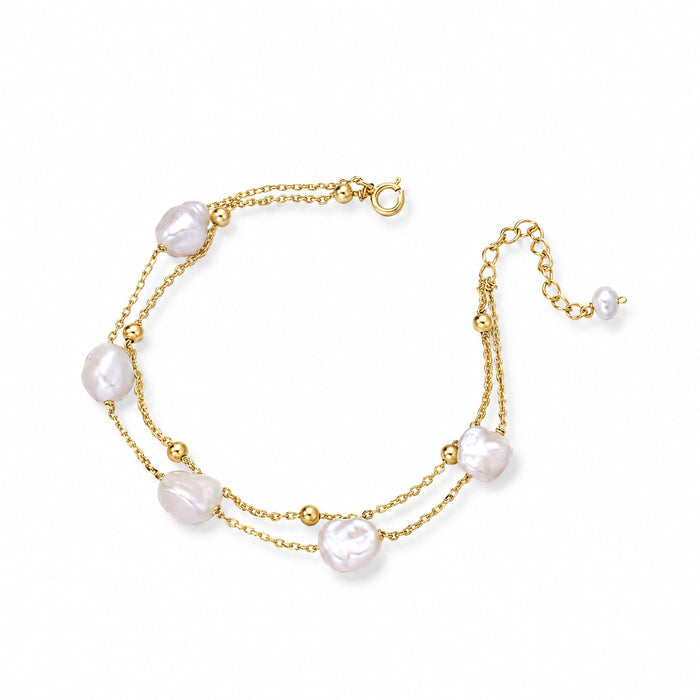 Nacre Baroque Pearl Bracelet — Amaurine