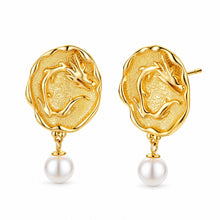 Tympan Shell Pearl Earrings — Amaurine