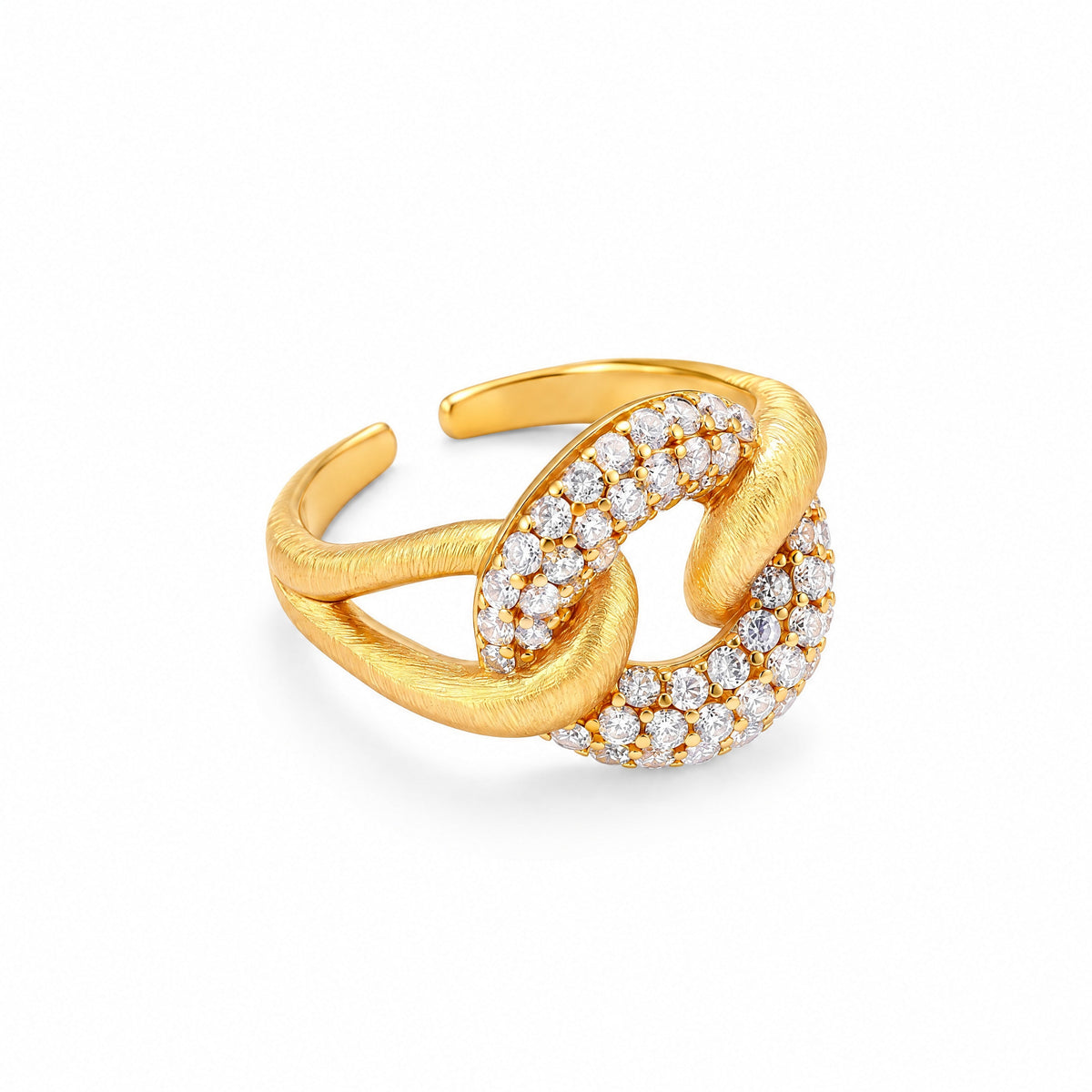 Agrafe Pavé Ring — Amaurine