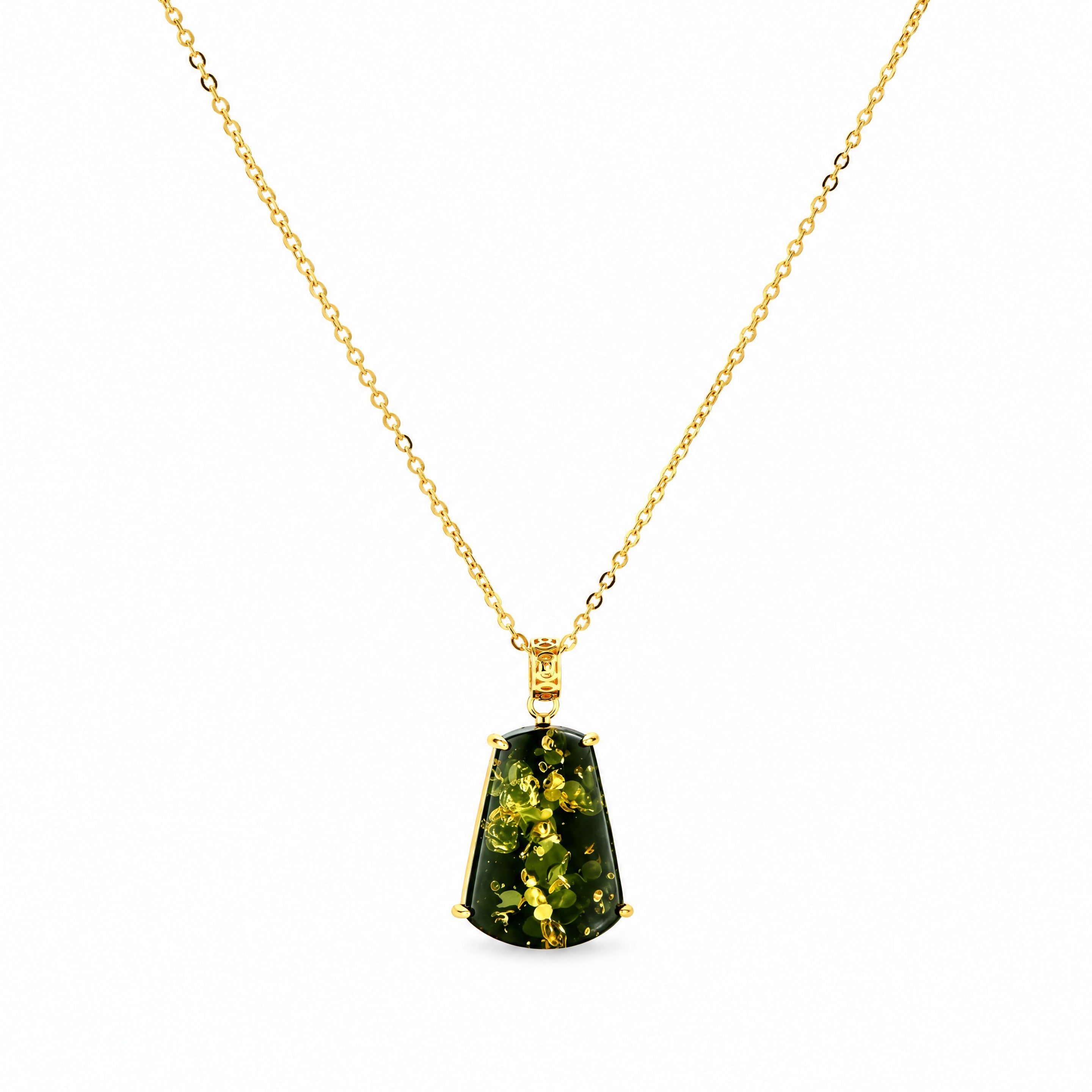 Bosquet Amber Necklace · 18K Gold-Plated Silver | Amaurine