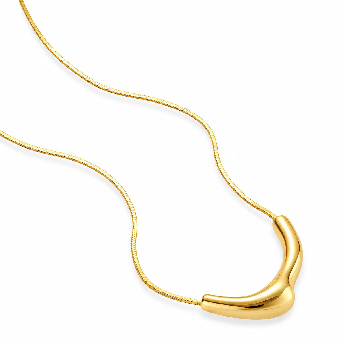 Coulée Curve Necklace — Amaurine