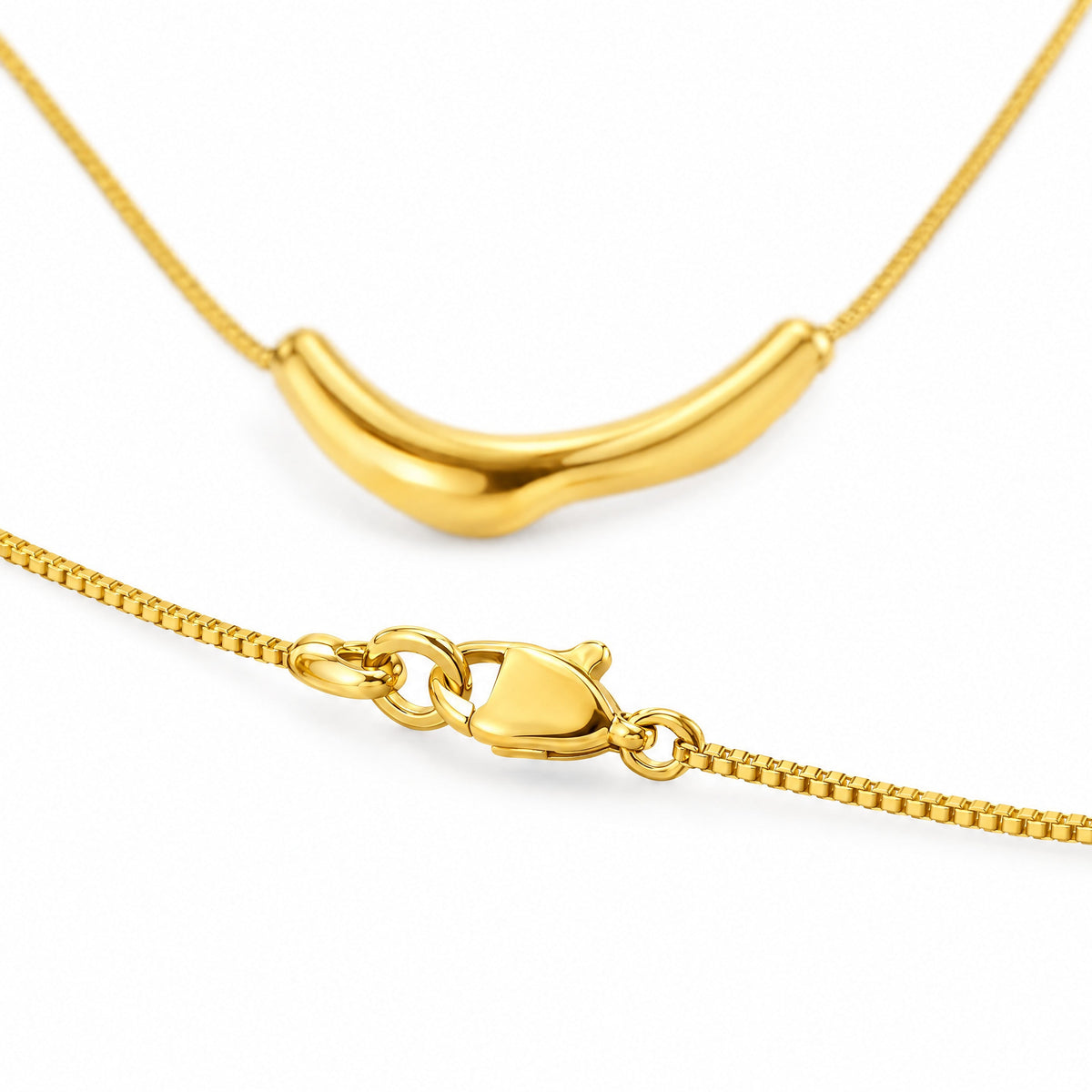 Coulée Curve Necklace — Amaurine