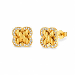 Trèfle Braid Studs — Amaurine