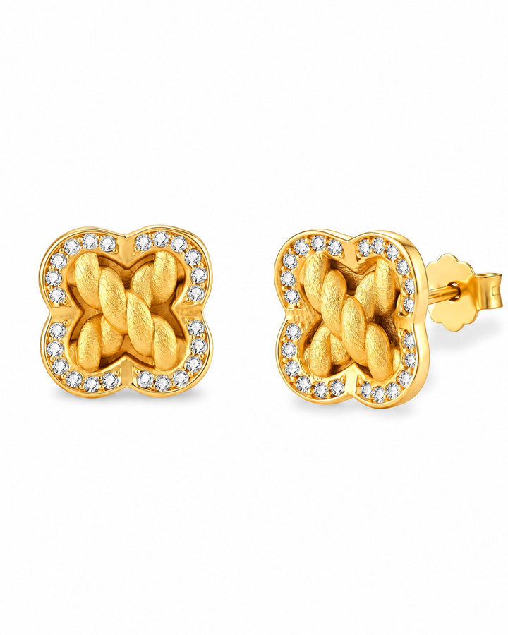 Trèfle Braid Studs — Amaurine