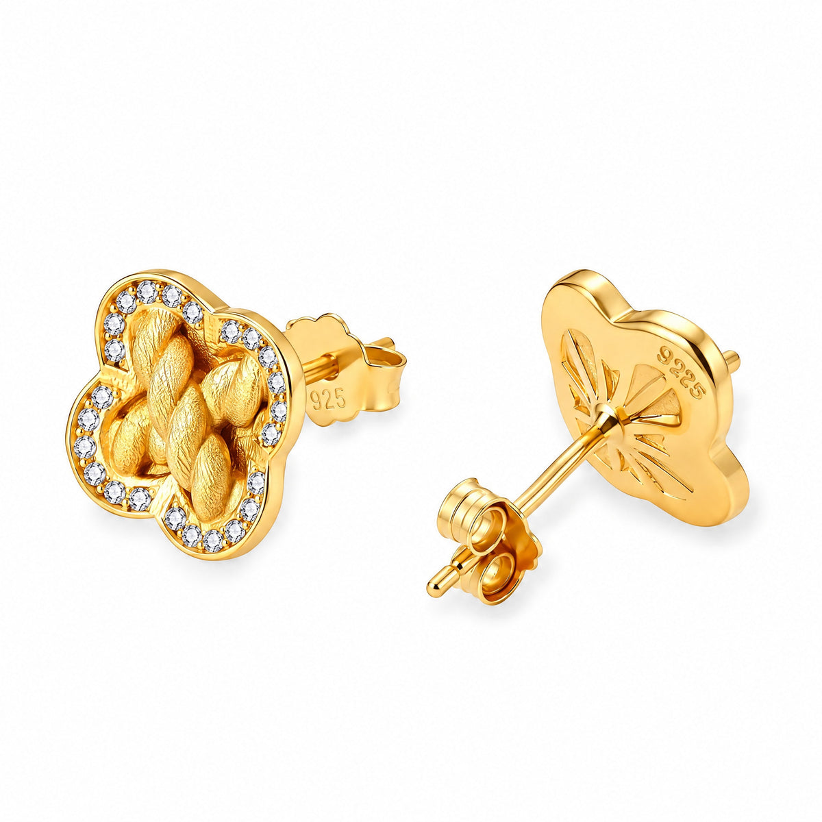 Trèfle Braid Studs — Amaurine