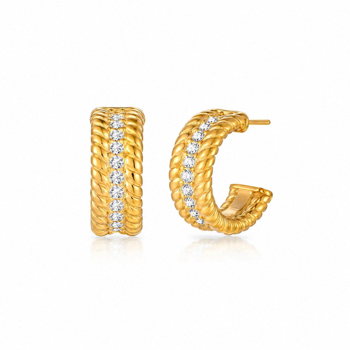 Chenal Pavé Hoops — Amaurine
