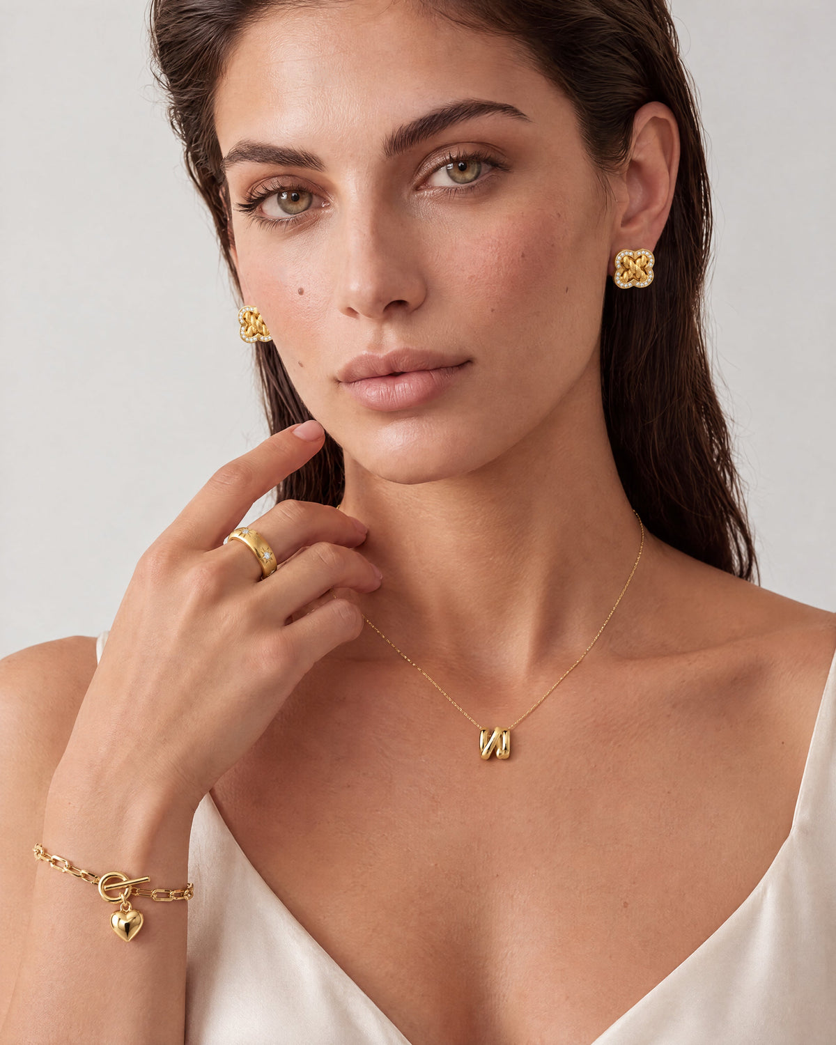 Chiffre N Necklace — Amaurine
