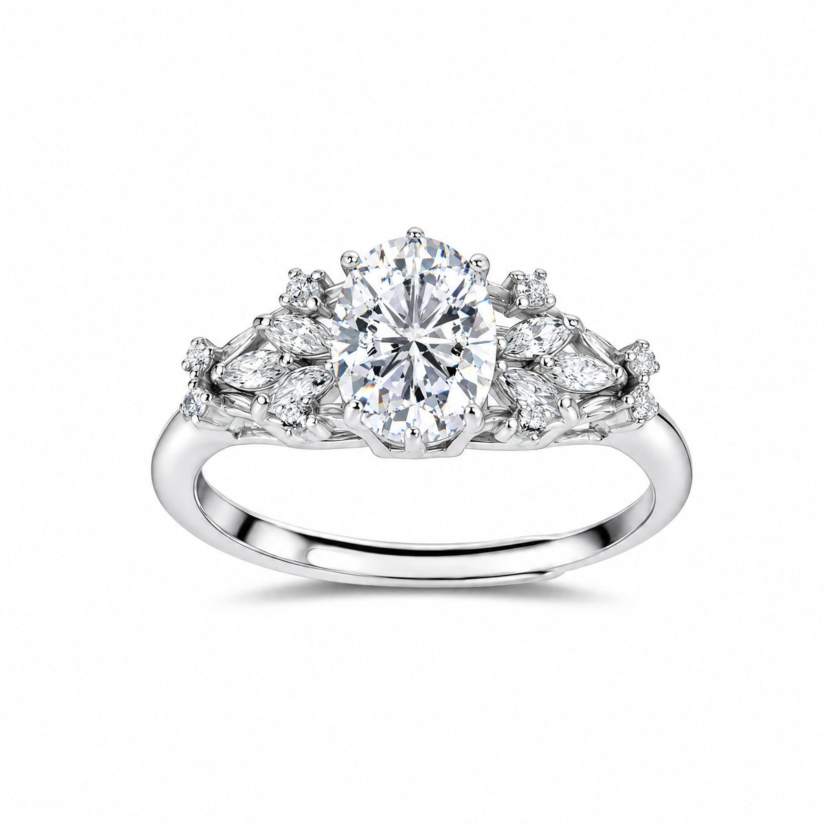 Feuillage Oval Ring — Amaurine