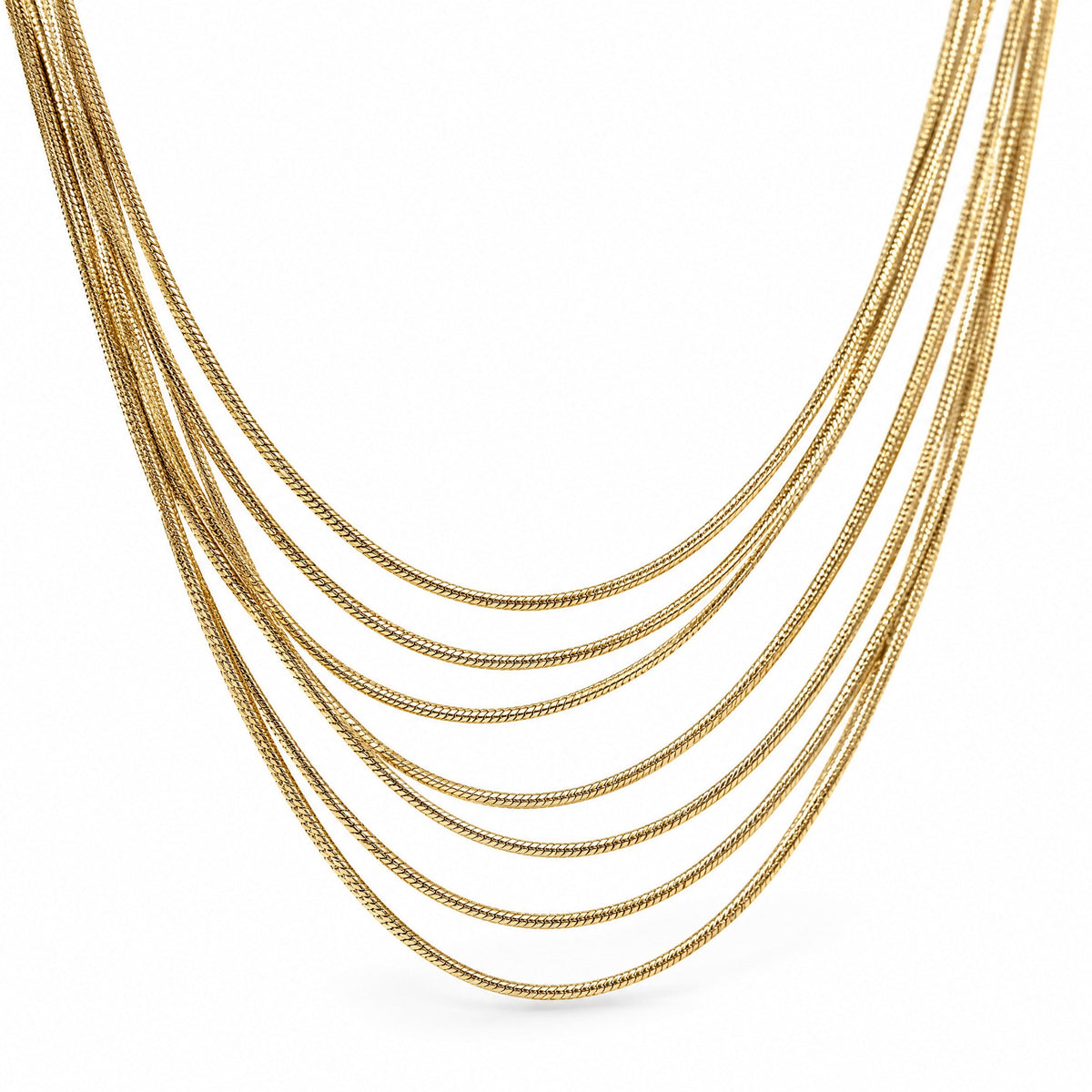 Harpe Layered Necklace — Amaurine