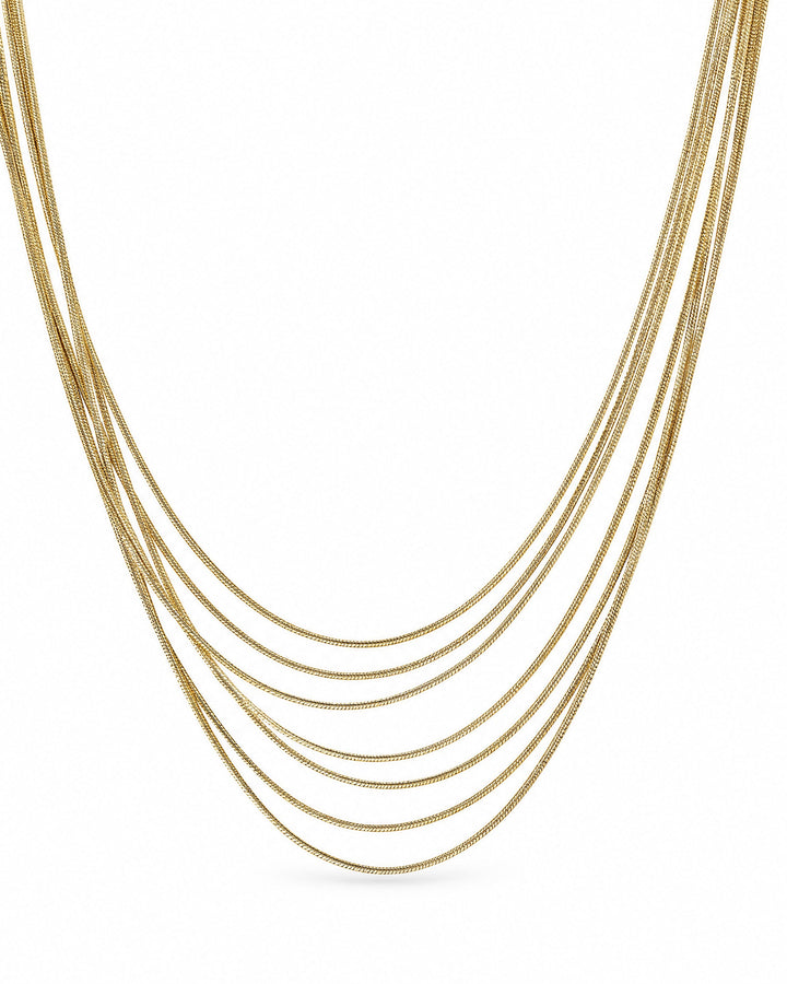Harpe Layered Necklace — Amaurine