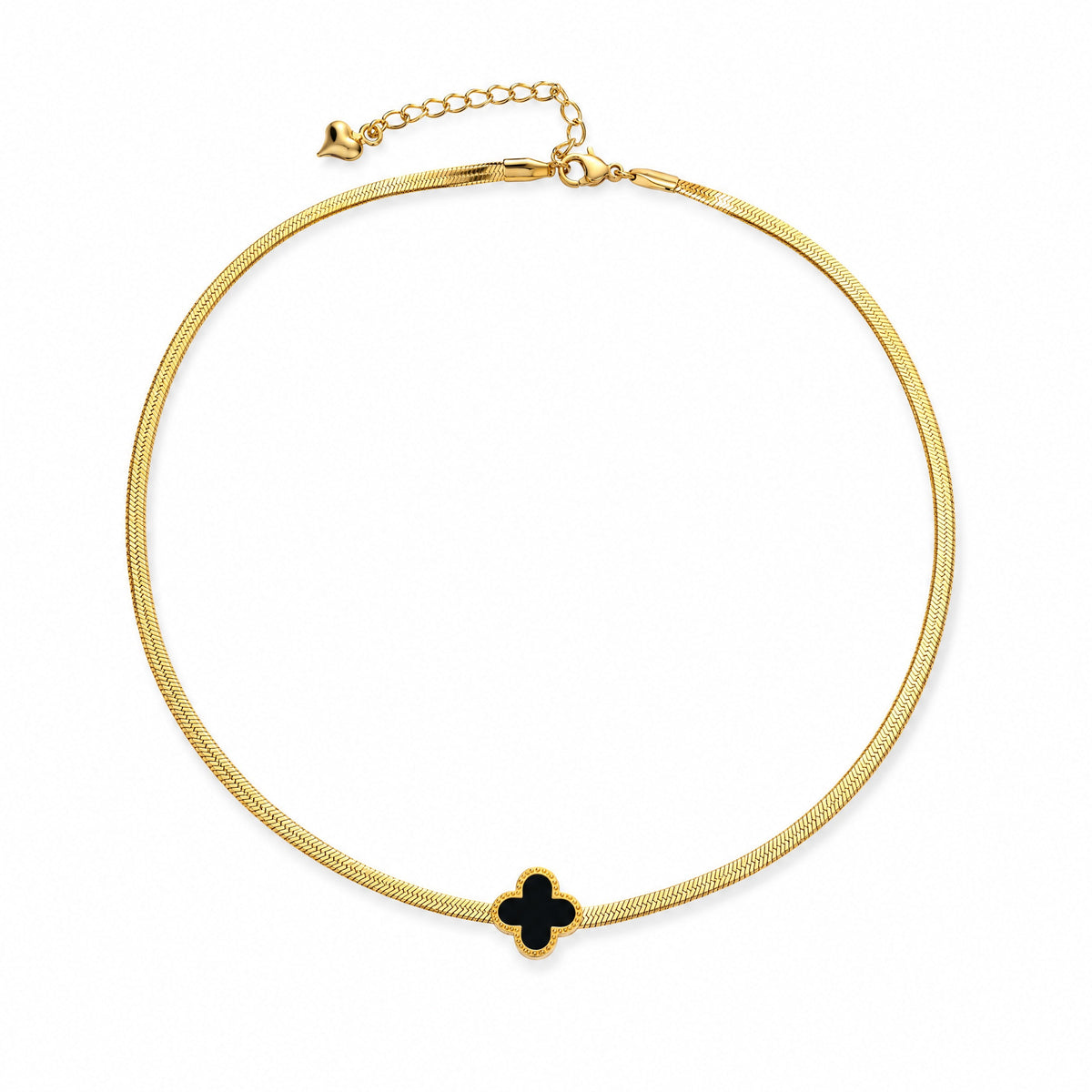 Laque Quatrefoil Necklace — Amaurine