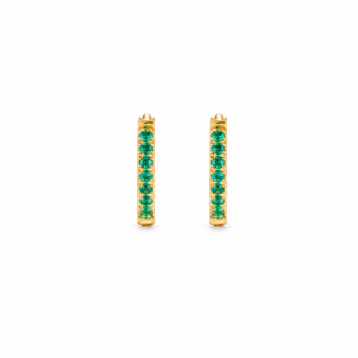 Verdure Pavé Huggies — Amaurine